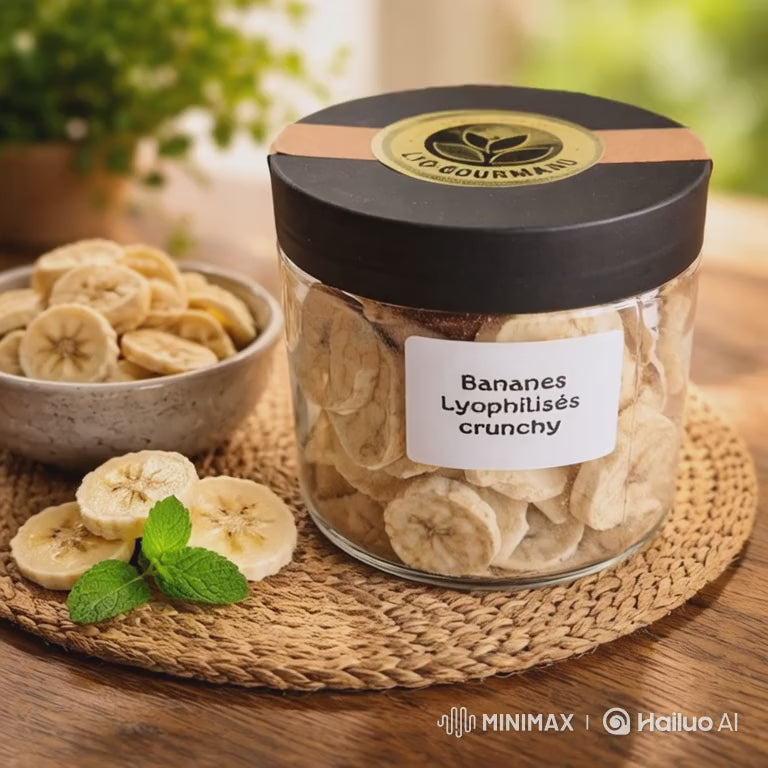 Bananes lyophilisées en rondelles 50 g